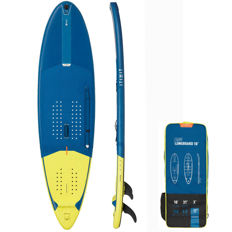 Poza Stand up paddle gonflabil longboard Surf 500 | 10' 140 L Albastru - imagine mare 7