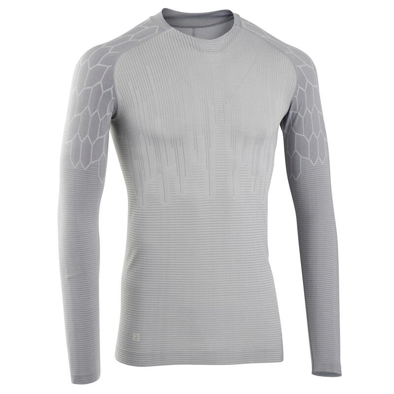 Poza Bluză termică Fotbal Keepfresh 900 Gri Adulți - imagine mare 2