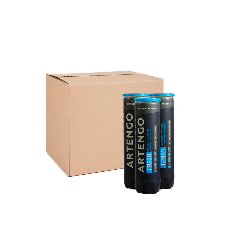 Poza Set 18 Tuburi x 4 Mingi Polivalente Tenis TB920 Galben - imagine mare 2