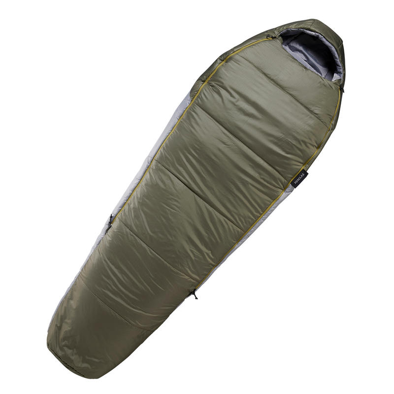 Poza Sac de dormit poliester trekking MT500 0°C Kaki - imagine mare 5