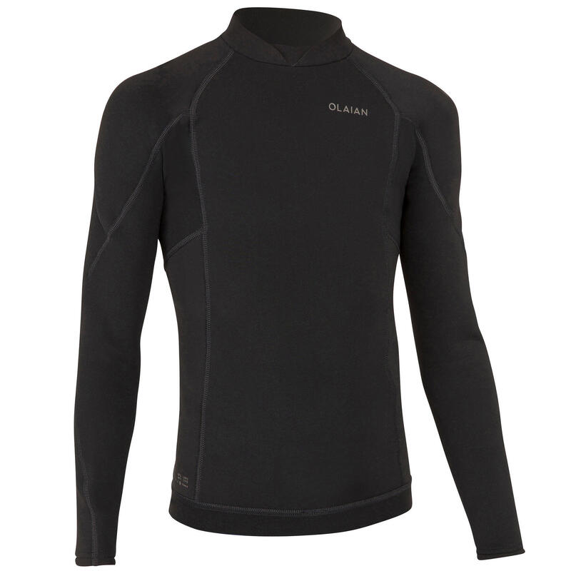 Poza Bluză neopren surf 1,5 mm 900 Negru Băieți - imagine mare 2