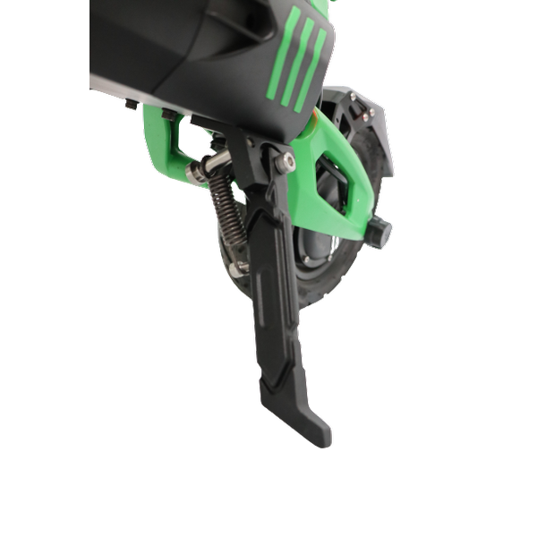 Poza Trotineta electrica SPEEDXMAN GREEME, Viteza 83 Km/h, Autonomie 95Km, Motor 2 x 1600W, Frane hidraulice pe disc, Roti 10", baterie 60V/32Ah LG (Negru/Verde) - imagine mare 10