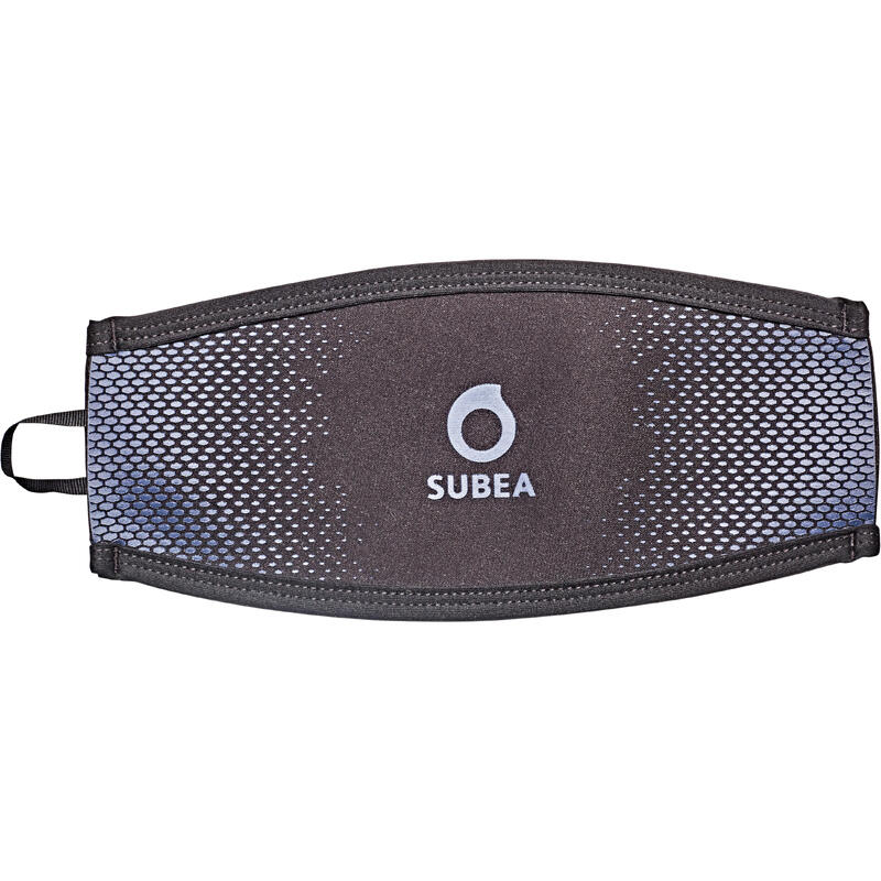 Poza Suprachingă neopren mască scufundări negru/ albastru - imagine mare 2