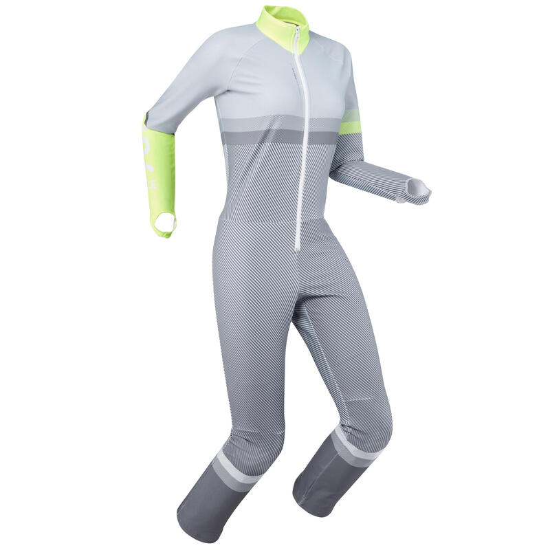 Poza Costum schi RACE 980 Gri-Galben Adulți - imagine mare 2