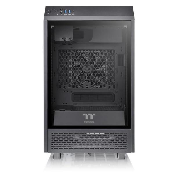 Poza Carcasa Thermaltake The Tower 100, Tempered Glass, Mini Tower (Negru) - imagine mare 2