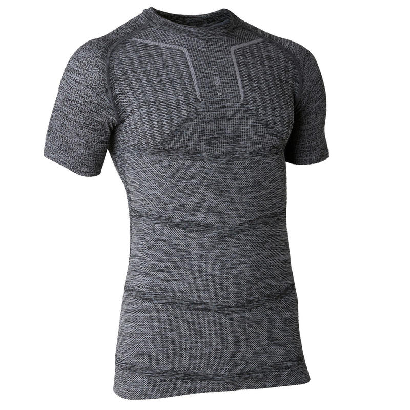 Poza Tricou Fotbal KEEPDRY Gri Adulți - imagine mare 1