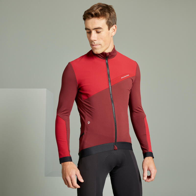 Poza BLUZĂ ciclism MTB XC primăvară-toamnă Roșu Bărbați - imagine mare 2