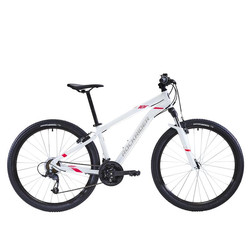 Poza Bicicletă MTB ST 100 27,5" Alb-Roz Damă - imagine mare 2