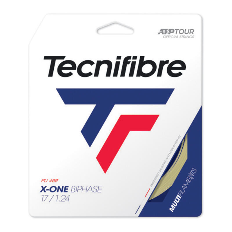 Poza Cordaj Multifilament Tenis X-One Biphase 1.24 Natural - imagine mare 2