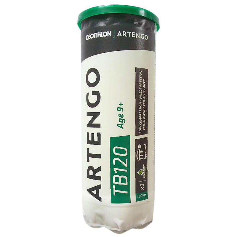 Poza Set 3 mingi Tenis TB120 Copii - imagine mare 2