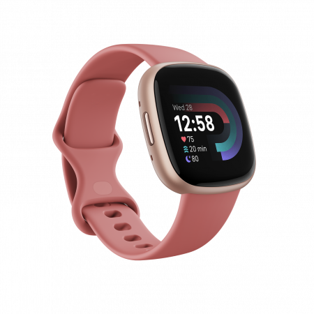 Poza Ceas activity tracker Fitbit Versa 4, GPS, NFC, Bluetooth, Waterproof (Roz) - imagine mare 1