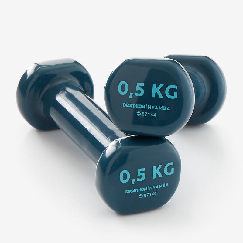 Gantere Fitness 0,5 kg x 2 Bleumarin