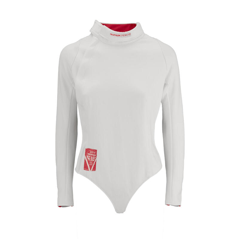 Poza Jachetă scrimă 800N stângaci Damă - imagine mare 2