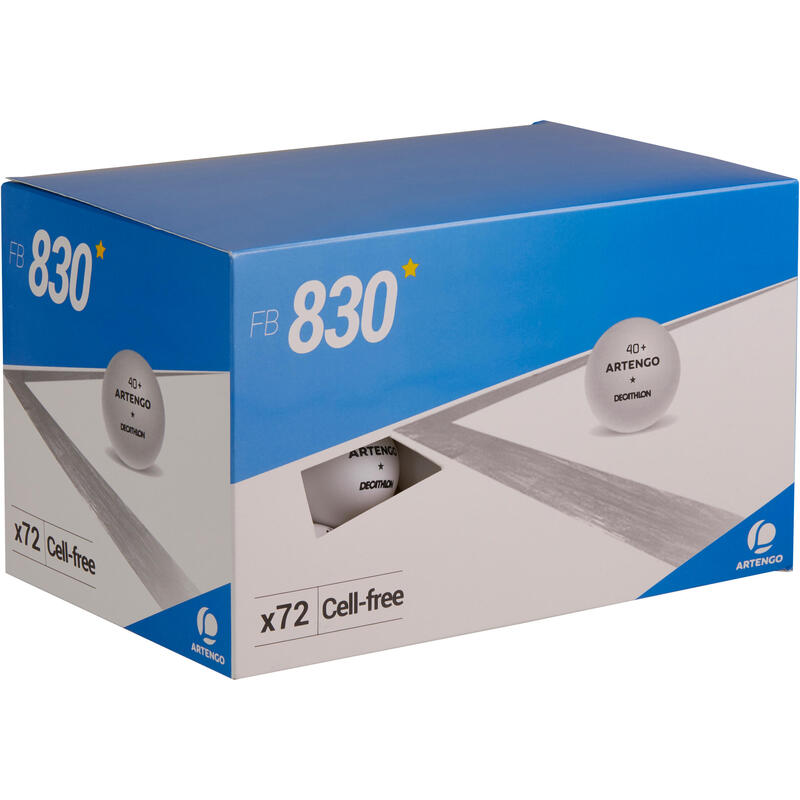 Poza Set 72 Mingi Tenis de Masă FB830+ 1* 40 + Alb - imagine mare 2