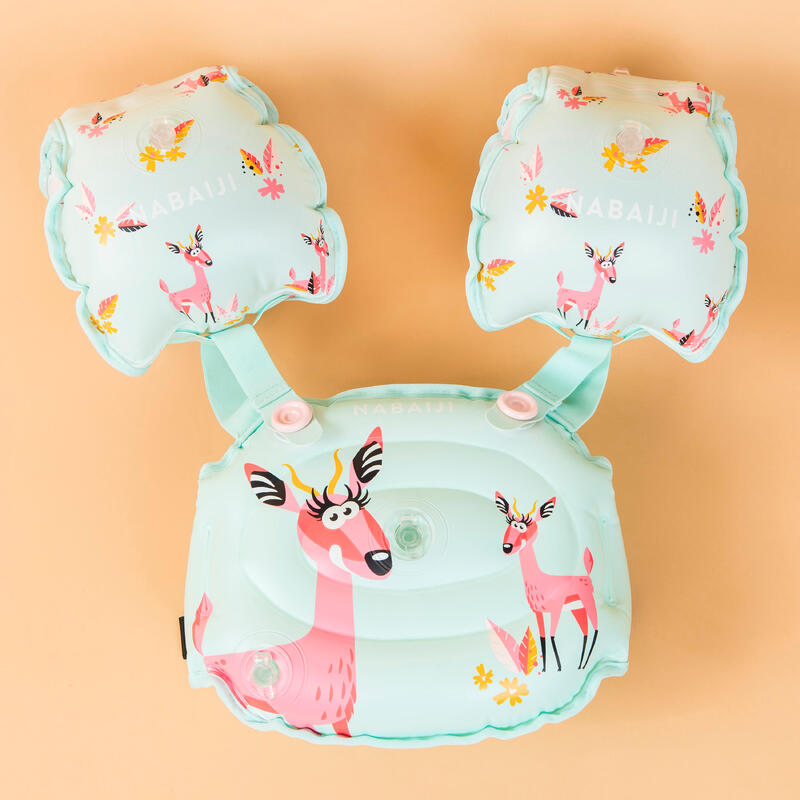 Poza Centură cu aripioare înot TISWIM 2 Gazelle - Verde deschis Copii - imagine mare 2