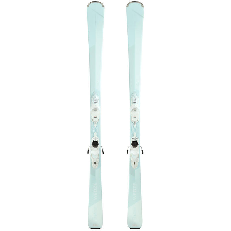 Poza Schiuri cu legături schi pe pârtie BOOST 500 Albastru-Verde Damă - imagine mare 2
