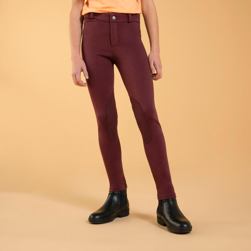 Poza Pantanlon 140 Echitație cu bazon bordo Copii - imagine mare 2