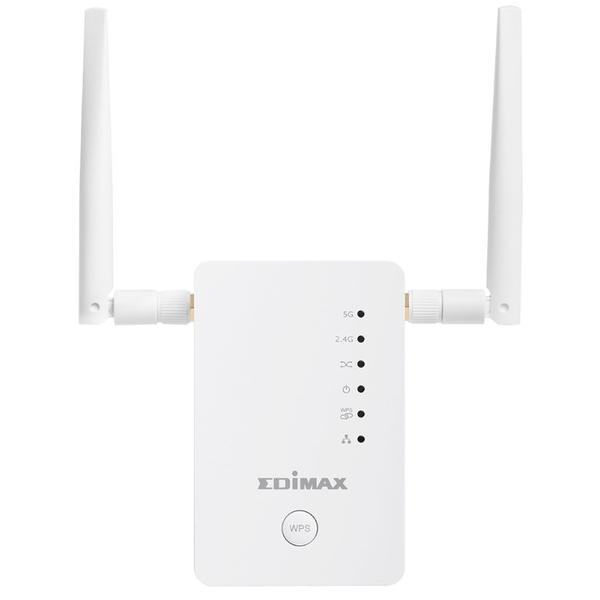 Poza Range Extender Wireless Edimax Gemini RE11S, Gigabit, Dual Band, 1200 Mbps, 2 Antene externe (Alb)