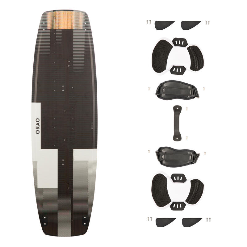 Poza Placă KITESURF TWIN TIP 500 CARBON - 138X41CM (PAD-URI ȘI STRAP-URI INCLUSE) - imagine mare 2