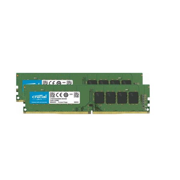 Poza Memorii Crucial 8GB(2x4GB), DDR4, 2666MHz, CL19, Dual Channel - imagine 1
