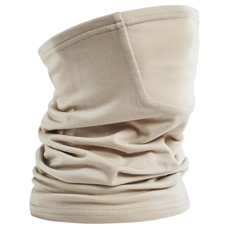 Poza Guler ciclism pe șosea 500 lână merinos Bej Adulți - imagine mare 2