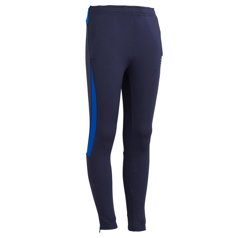 Pantalon de Trening Fotbal TP900 Albastru Indigo-Bleumarin Copii