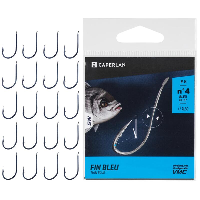 Poza Cârlig Simplu Pescuit marin Hook Thin Albastru - imagine mare 6