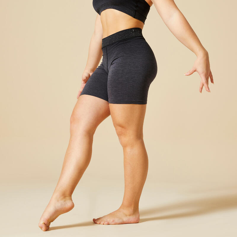 Poza Colanți scurți 580 Gimanstică artistică Negru Fete - imagine mare 2