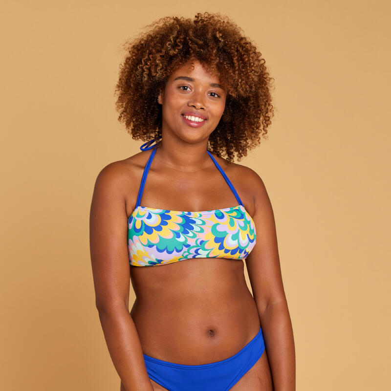 Poza Bustieră de baie LORI FLOWY Albastru Damă - imagine mare 2