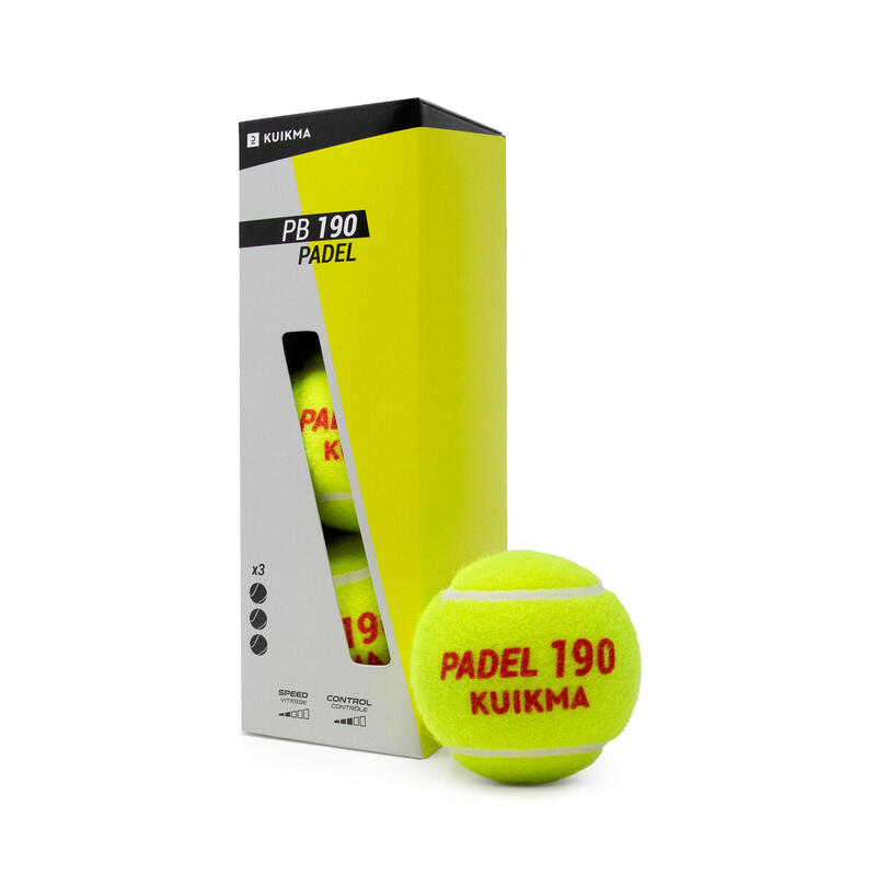 Poza Set 3 Mingi Padel PB190 - imagine mare 6