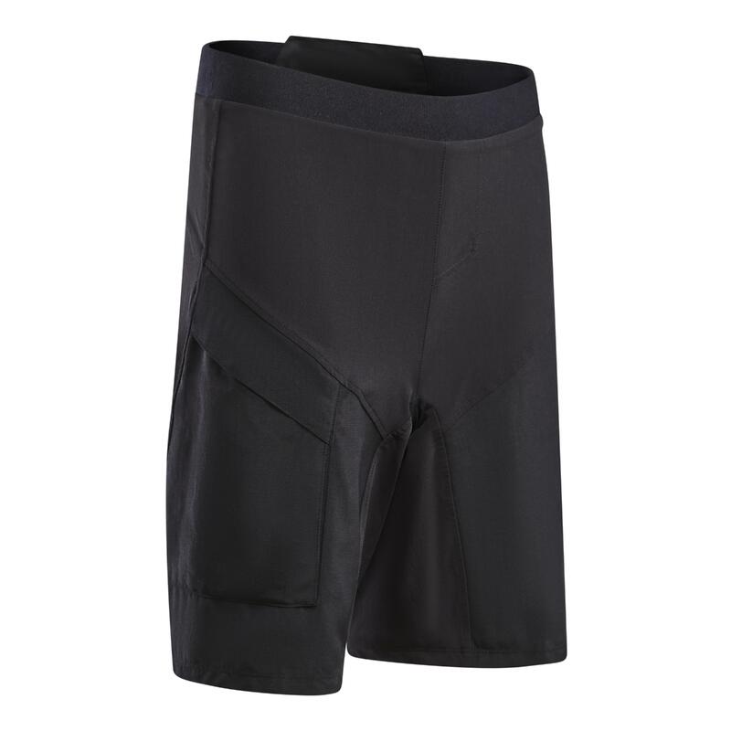 Poza Șort ciclism MTB 500 Negru Copii - imagine mare 2