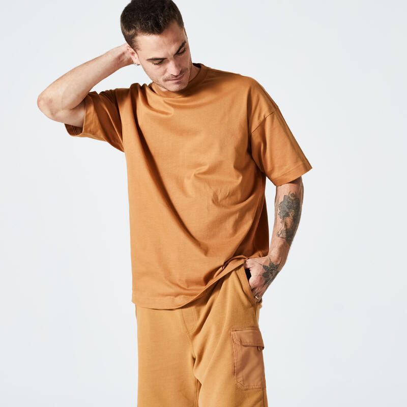 Poza Tricou Loose 520 Fitness Essentials Maro Bărbați - imagine mare 2