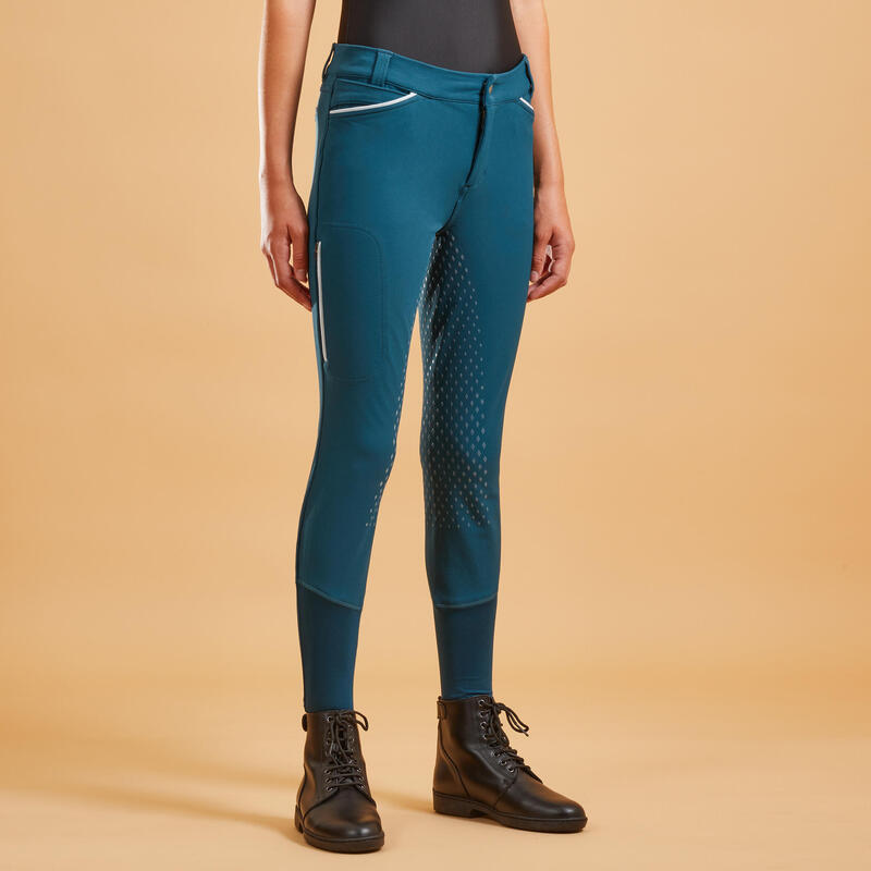 Poza Pantalon echitație verde închis copii - imagine mare 2