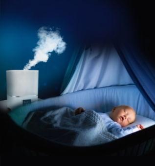 Poza Umidificator Rowenta AQUA BOOST HU4020F0, 2.5 L, Autonomie pana la 15 ore (Alb/Argintiu)