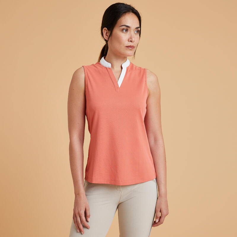 Poza Maiou Polo 500 Echitație MESH Portocaliu Damă - imagine mare 2