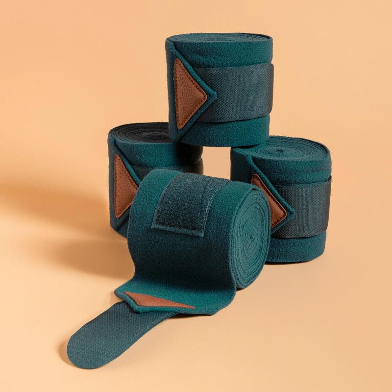 Poza 4x Benzi Protecţie Polo Maro cal/ponei - imagine mare 2