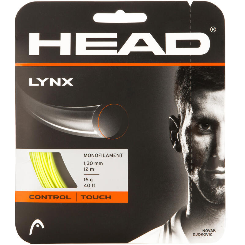 Poza Cordaj Tenis Monofilament Head Lynx 1,30mm Galben - imagine mare 2