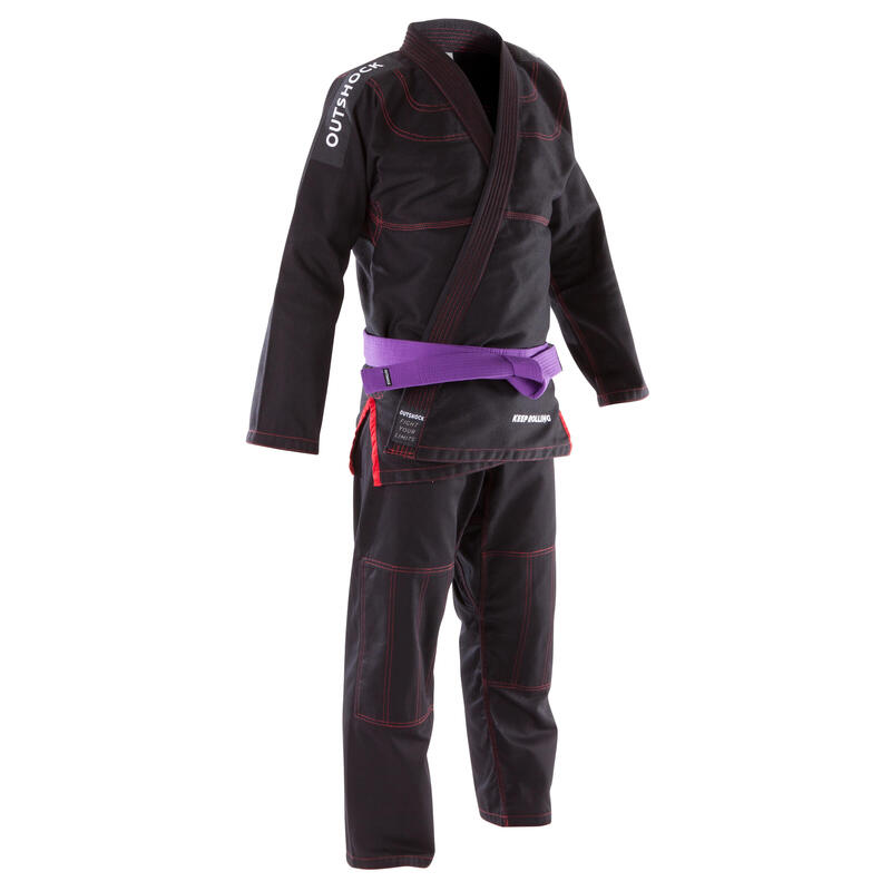 Poza Kimono jiu-jitsu brazilian 500 Negru Adulți - imagine mare 1