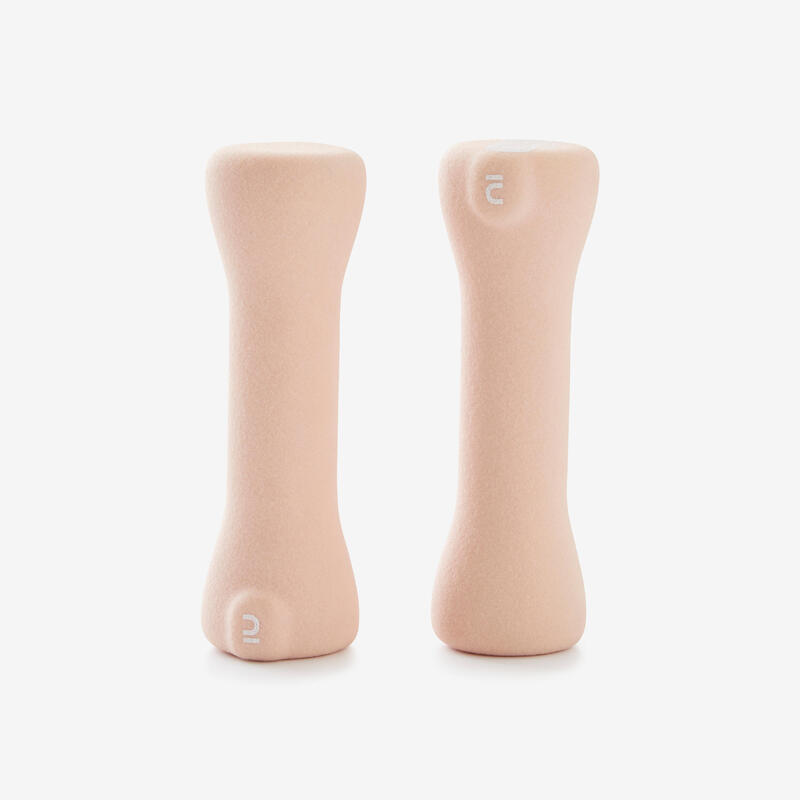 Gantere 500 Fitness 2 x 1 kg Bej