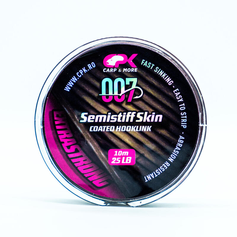 Poza 007 CPK SEMI-STIFF Hooklink 25 lb brown - imagine mare 2