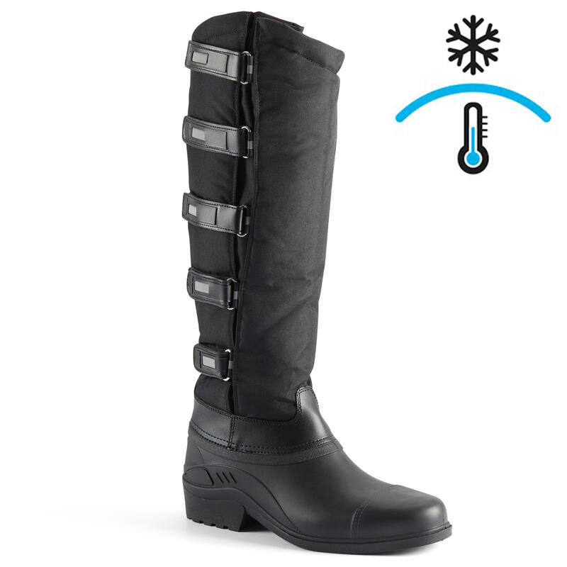 Poza Cizme călduroase cu arici echitație Negru Adulți - imagine mare 2