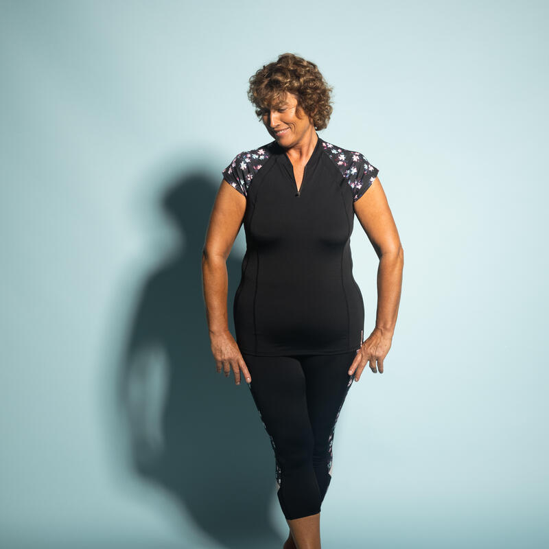 Tricou aquagym Anna Negru Damă