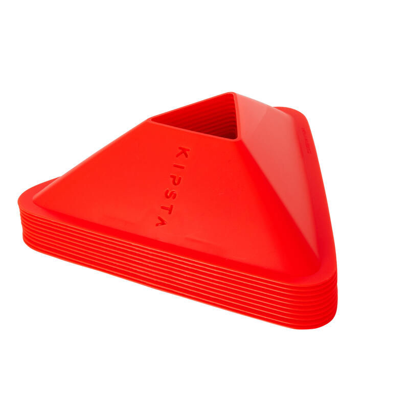 Poza Set 10 Conuri Antrenament Fotbal Essentiel Portocaliu - imagine mare 1