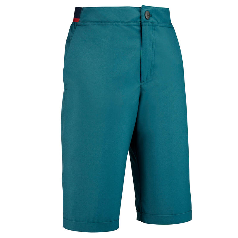 Poza Pantalon Scurt Drumeție la munte MH100 Verde Copii 7-15 ani - imagine mare 1