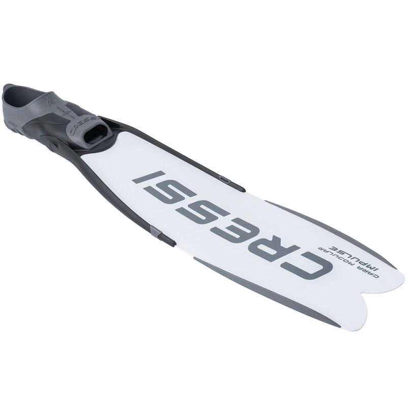 Labe de înot scufundări freediving GARA Modular IMPULSE Alb Adulți