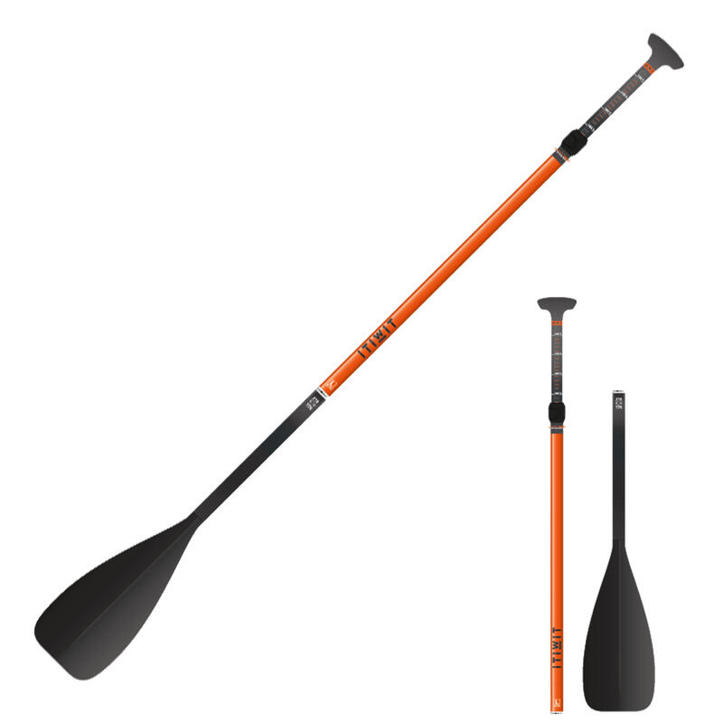 Poza Pagaie demontabilă și reglabilă fibră carbon SUP 500 170-210 cm L - imagine mare 2