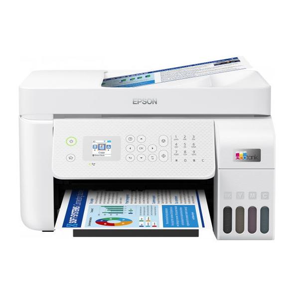 Multifunctional Epson L5296, inkjet, 10ppm, A4, Fax, ADF, Retea, Wireless, USB (Alb)