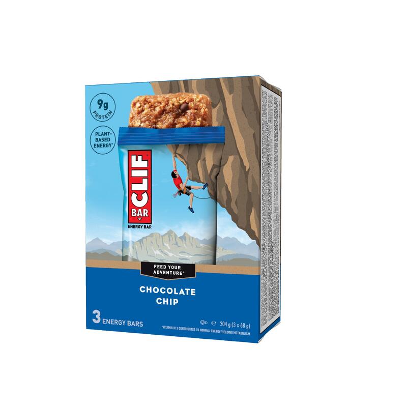 Poza Baton Energizant CLIF BAR Fulgi de ciocolată (68 g) x 3 - imagine mare 2