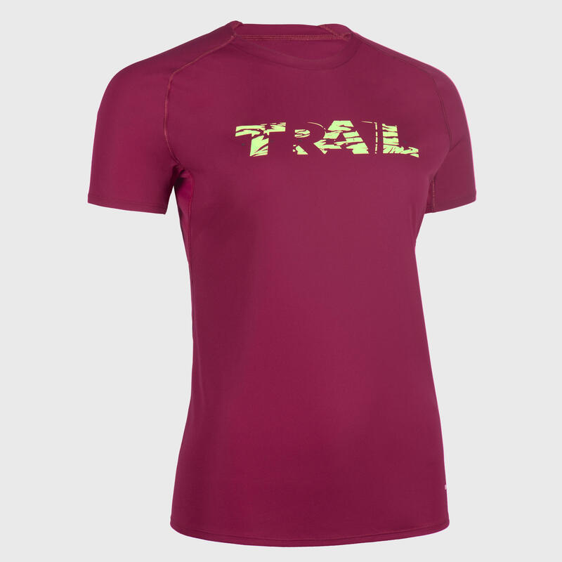Poza Tricou Alergare Trail Running Vișiniu Damă - imagine mare 2