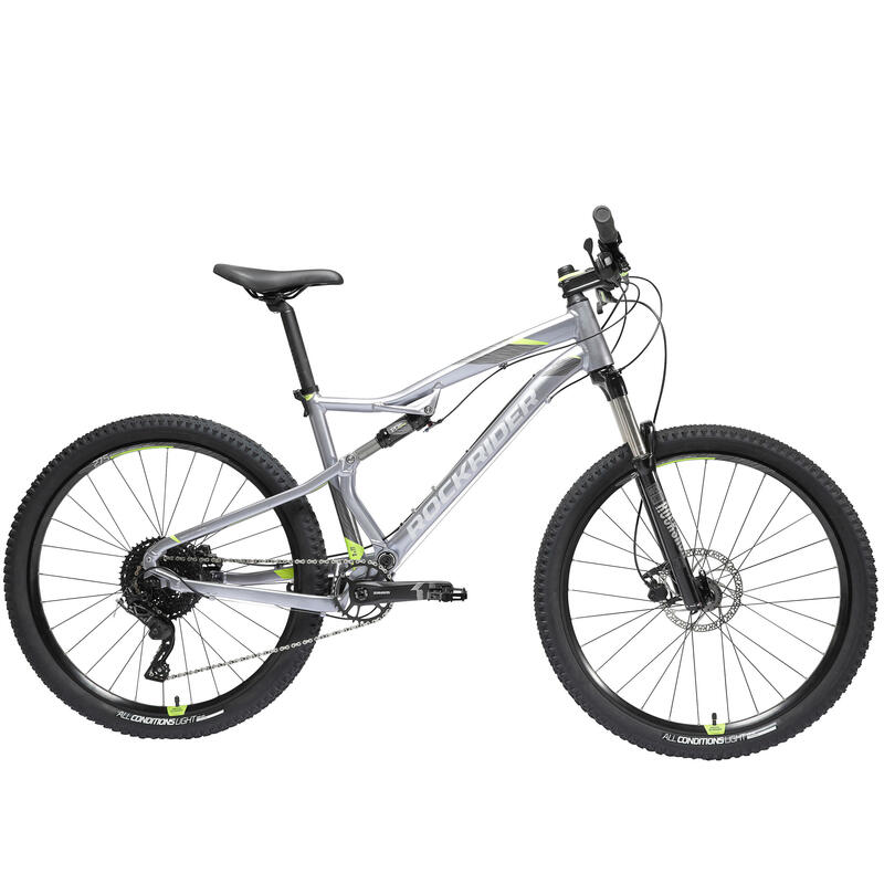Poza Bicicletă MTB ST 900 S 27,5" Gri-Galben - imagine mare 2